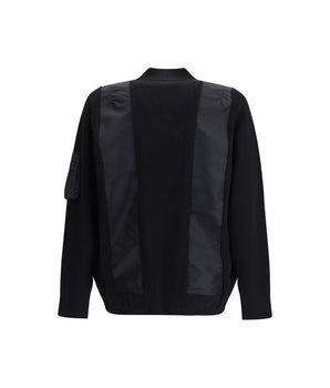 Sacai Black Cotton Bomber
