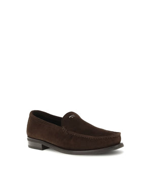Prada suede loafers