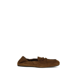 Miu Miu Suede Ruches Loafers