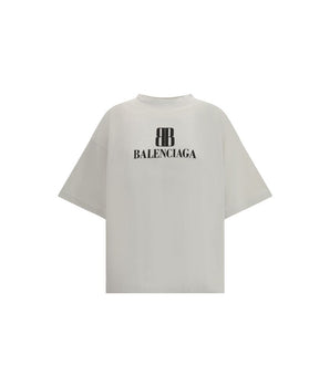 Balenciaga Gray Cotton T-Shirt