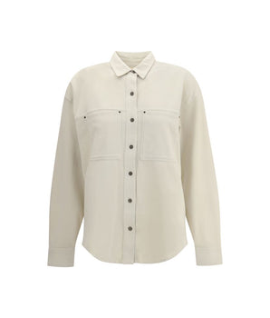 Marant Etoile White Cotton Dress Shirt