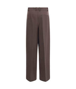 P.A.R.O.S.H. Brown Fleece Wool Dress Pants