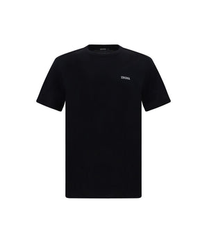 ZEGNA Black Cotton T-Shirt