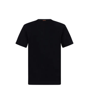 ZEGNA Black Cotton T-Shirt