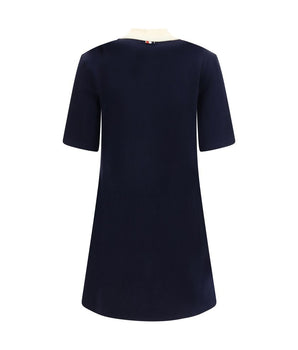 Thom Browne Blue Cotton Casual Dress