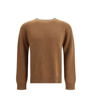 Jil Sander Brown Fleece Wool Sweatshirt