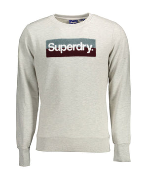 Superdry Men's Gray Cotton Sweater