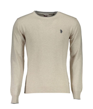 US POLO ASSN. Beige wool sweater