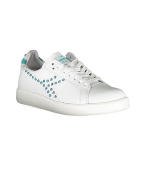 Diadora White Fabric Sneaker