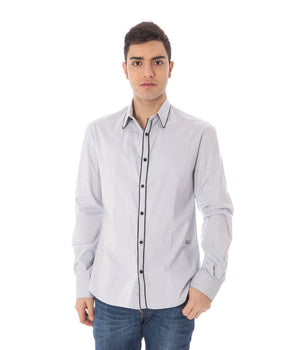 Costume National Blue Cotton Shirt