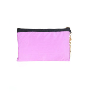 Patrizia Pepe Purple Silk Handbag