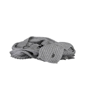 US POLO ASSN. Gray Wool Scarf