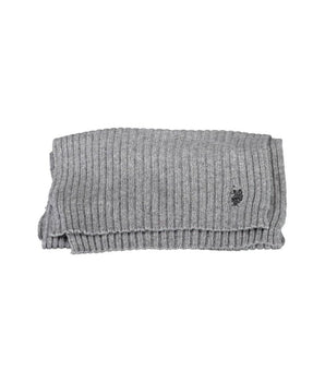 US POLO ASSN. Gray Wool Scarf