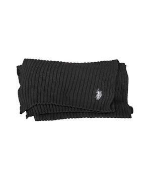 US POLO ASSN. Black Wool Scarf
