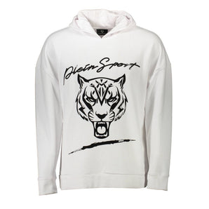 Plein Sport White Cotton Sweater