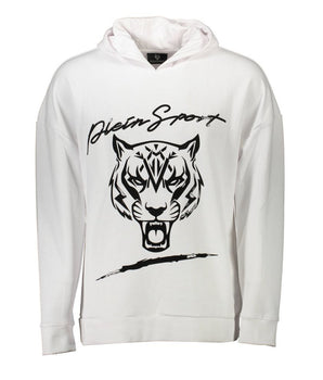 Plein Sport White Cotton Men Sweater