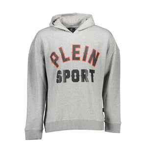 Plein Sport Gray Cotton Sweater