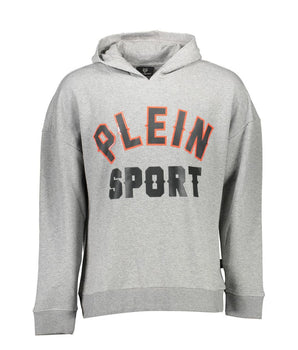 Plein Sport Gray Cotton Sweatshirt