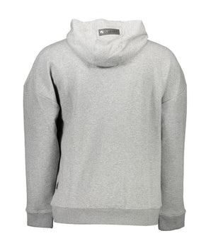 Men's Plein Sport Gray Cotton Hooded Sweater
