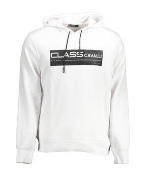 Cavalli Class White Cotton Men's Sweater
