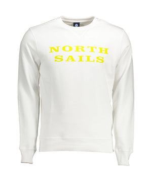 North Sails White Cotton Men Sweater