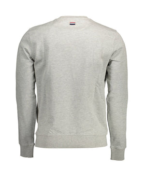 US POLO ASSN. Men's Gray Cotton Sweater