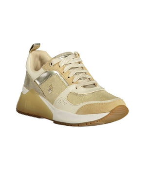U.S. POLO ASSN. Gold Polyester Sneaker