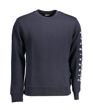Napapijri Blue Cotton Men Sweater