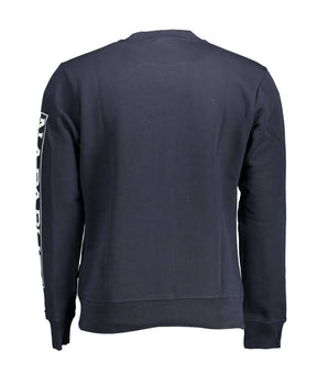 Napapijri Blue Cotton Men Sweater