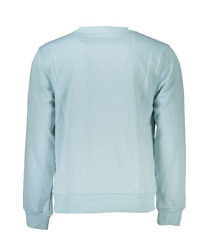 Cavalli Class Blue Cotton Men Sweater