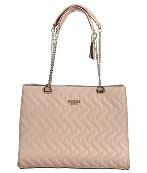 Guess Jeans Pink Polyethylene Handbag