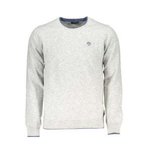 North Sails Gray Fabric Sweater