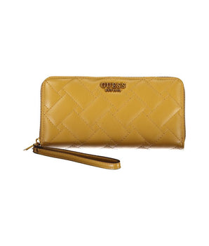 Guess Jeans Yellow Polyethylene Wallet