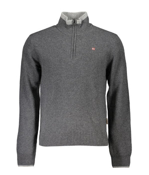 Napapijri Gray Fabric Sweater
