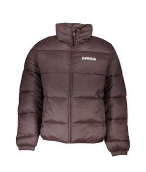 Napapijri Brown Polyamide Men Jacket