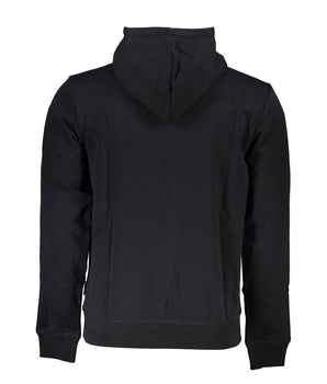 Napapijri Black Cotton Men's Hooded Sweater
