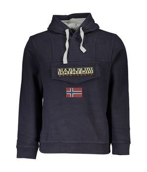 Napapijri Blue Cotton Men Sweater