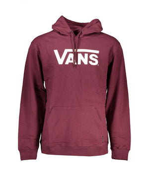 Vans Red Cotton Men Sweater with Hood
