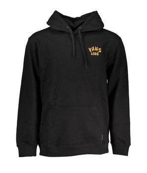 Vans Black Cotton Men Sweater with Hood