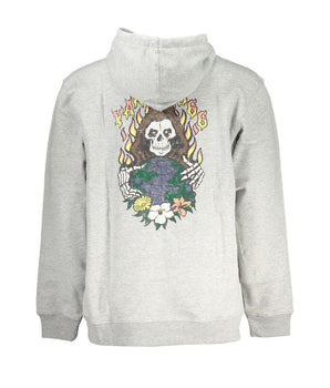 Vans Gray Cotton Men Sweatshirt
