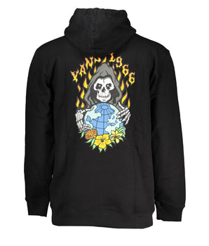 Vans Black Cotton Men Sweater with Hood