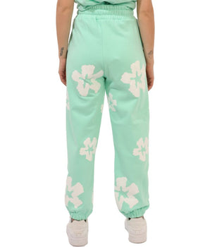 Comme Des Fuckdown Green Cotton Women Sweatpant