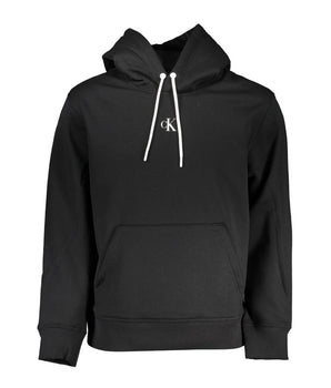 Calvin Klein Black Polyester Men Sweater with Hood