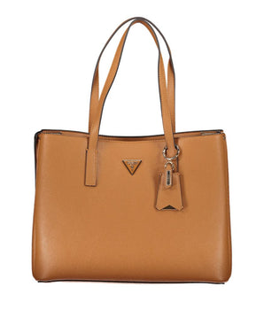 Guess Jeans Brown Polyethylene Handbag