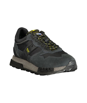 Blauer Black Polyurethane Men Sneaker
