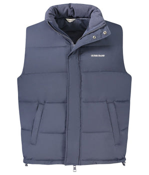 Guess Jeans Blue Polyester Men Jacket