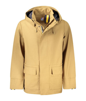 K-WAY Brown Wool Men's Trench Coat