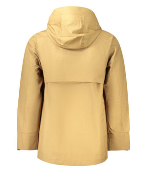 K-WAY Brown Wool Men's Trench Coat