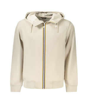 K-WAY Beige Polyester Men Sweater Hooded