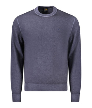 Hugo Boss Blue Wool Sweater